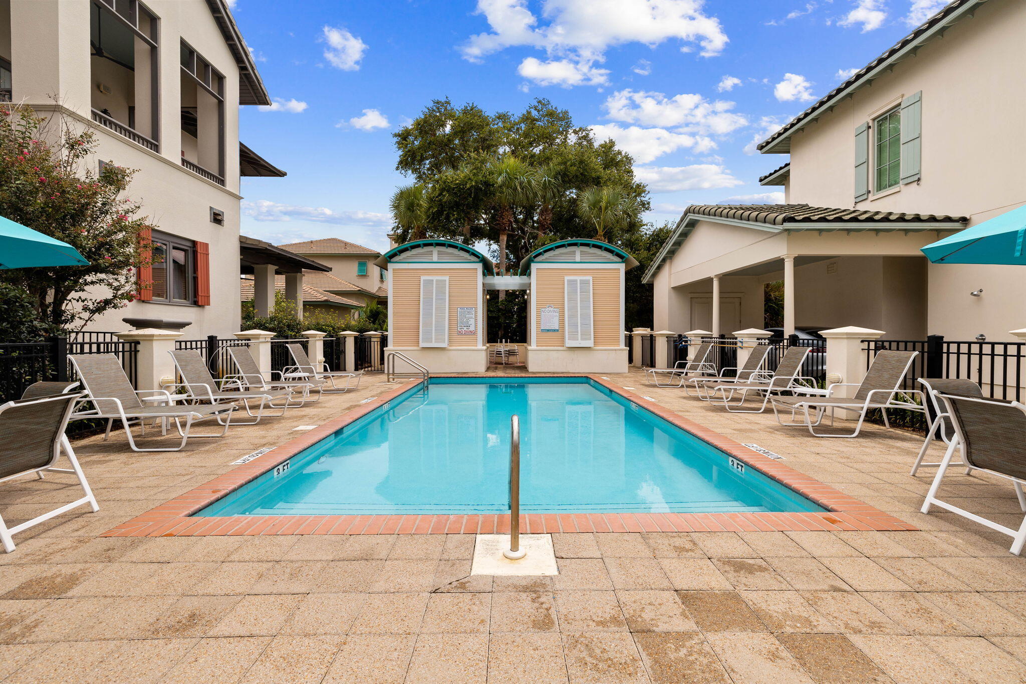358 Rue Caribe Miramar Beach, FL 32550 - Photo 53 of 65 a swimming pool with outdoor seating yard and barbeque oven