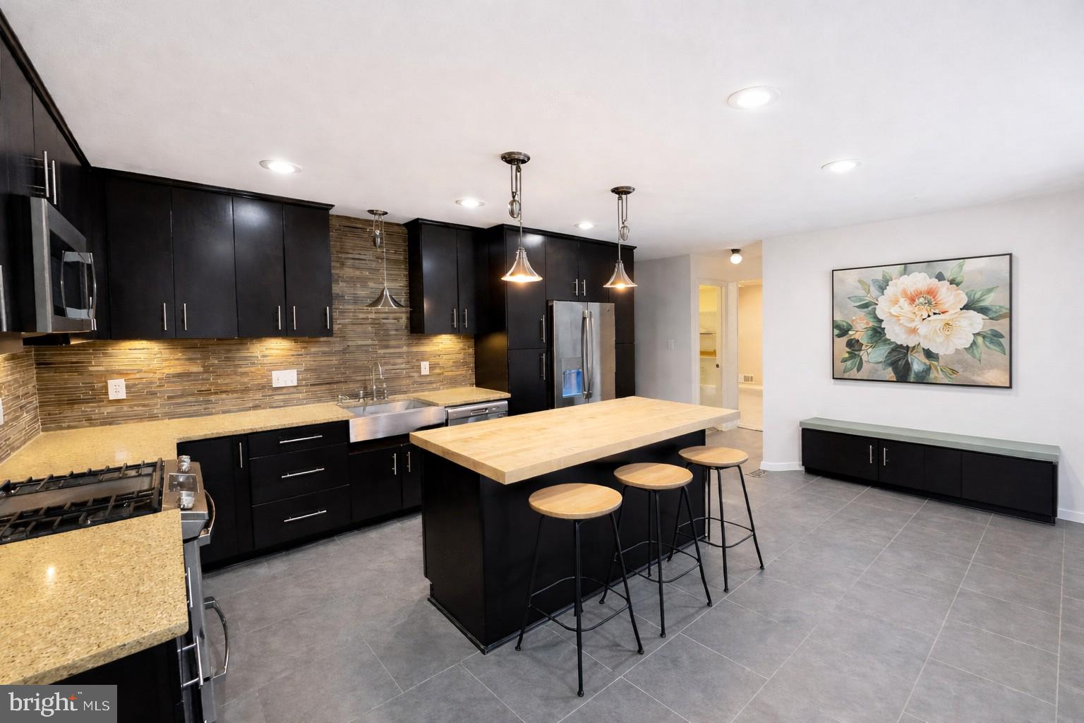 8100 Langbrook Road Springfield, VA 22152 - Photo 6 of 28 Upgraded Kitchen w/Island