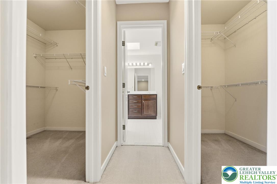 2493 Thistle Road Lower Macungie Township, PA 18062 - Photo 38 of 38 a view of a hallway with wooden floor and closet