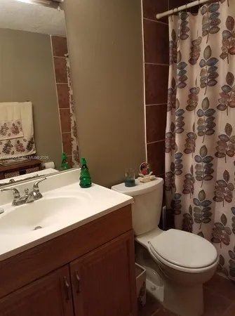 a bathroom with a sink and a toilet