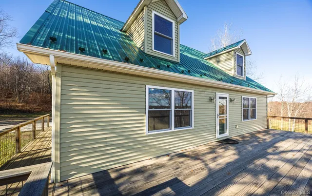 a view of a house with a balcony