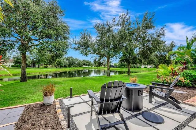 a view of an outdoor sitting space