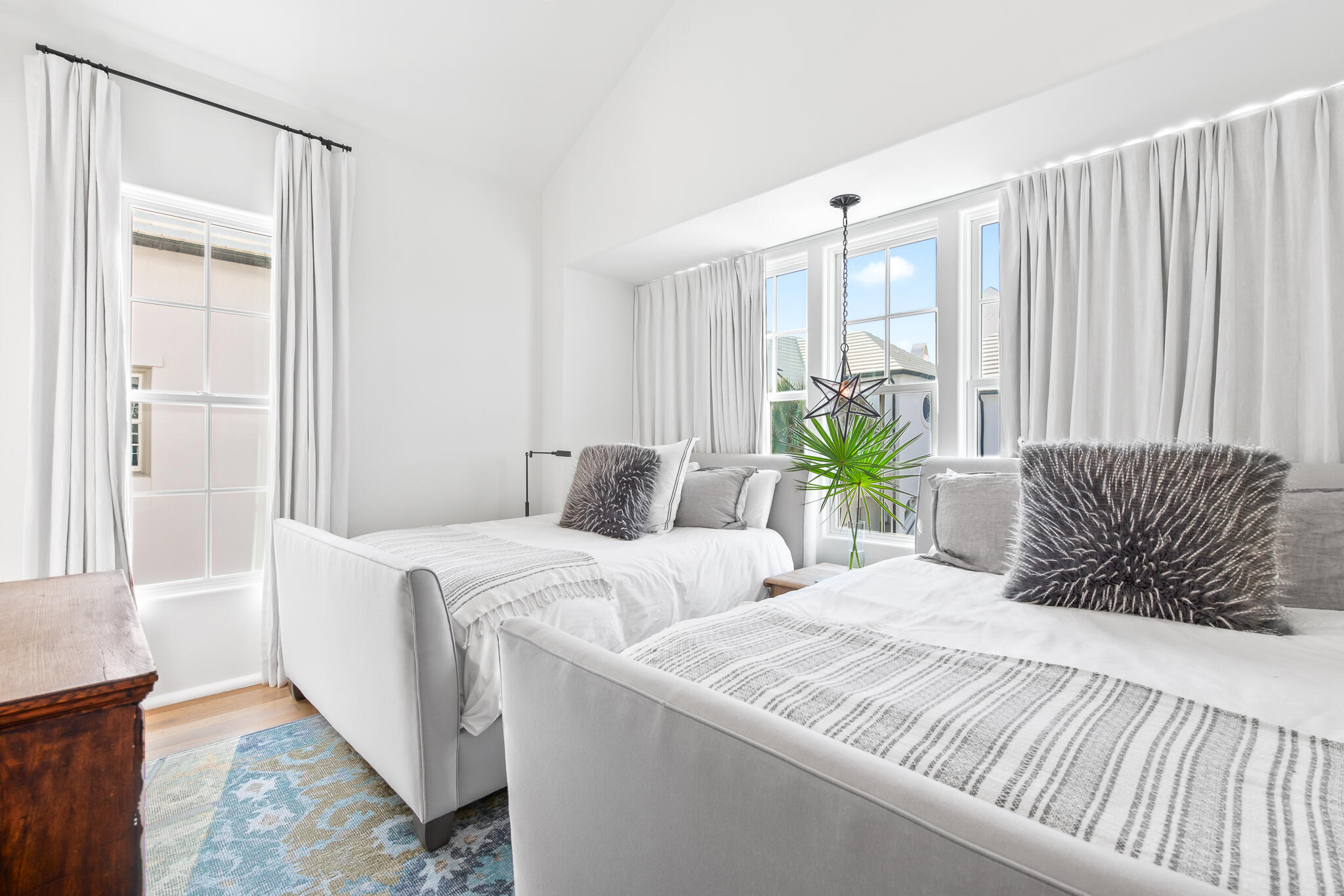 14 Shinbone Court Inlet Beach, FL 32461 - Photo 25 of 48 a bedroom with bed and a window