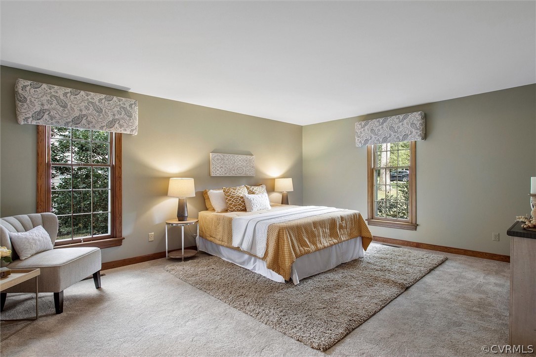 1006 Castle Hollow Road Midlothian, VA 23114 - Photo 25 of 42 a spacious bedroom with a bed and glass window