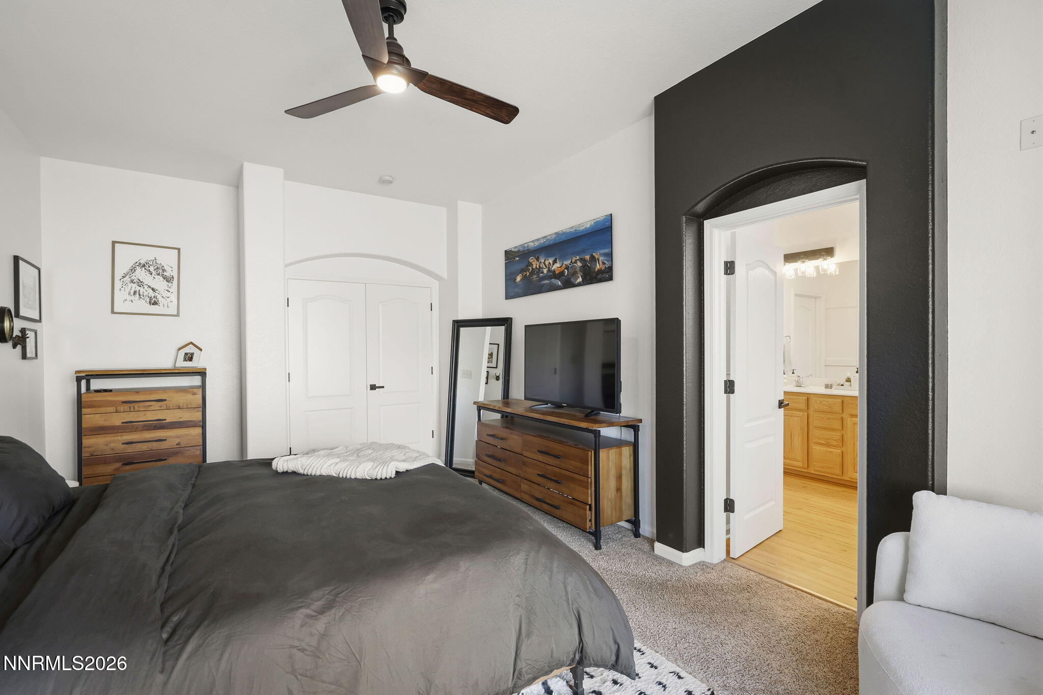 2900 Moose Ridge Drive Reno, NV 89523 - Photo 21 of 43 a bedroom with a bed and a television