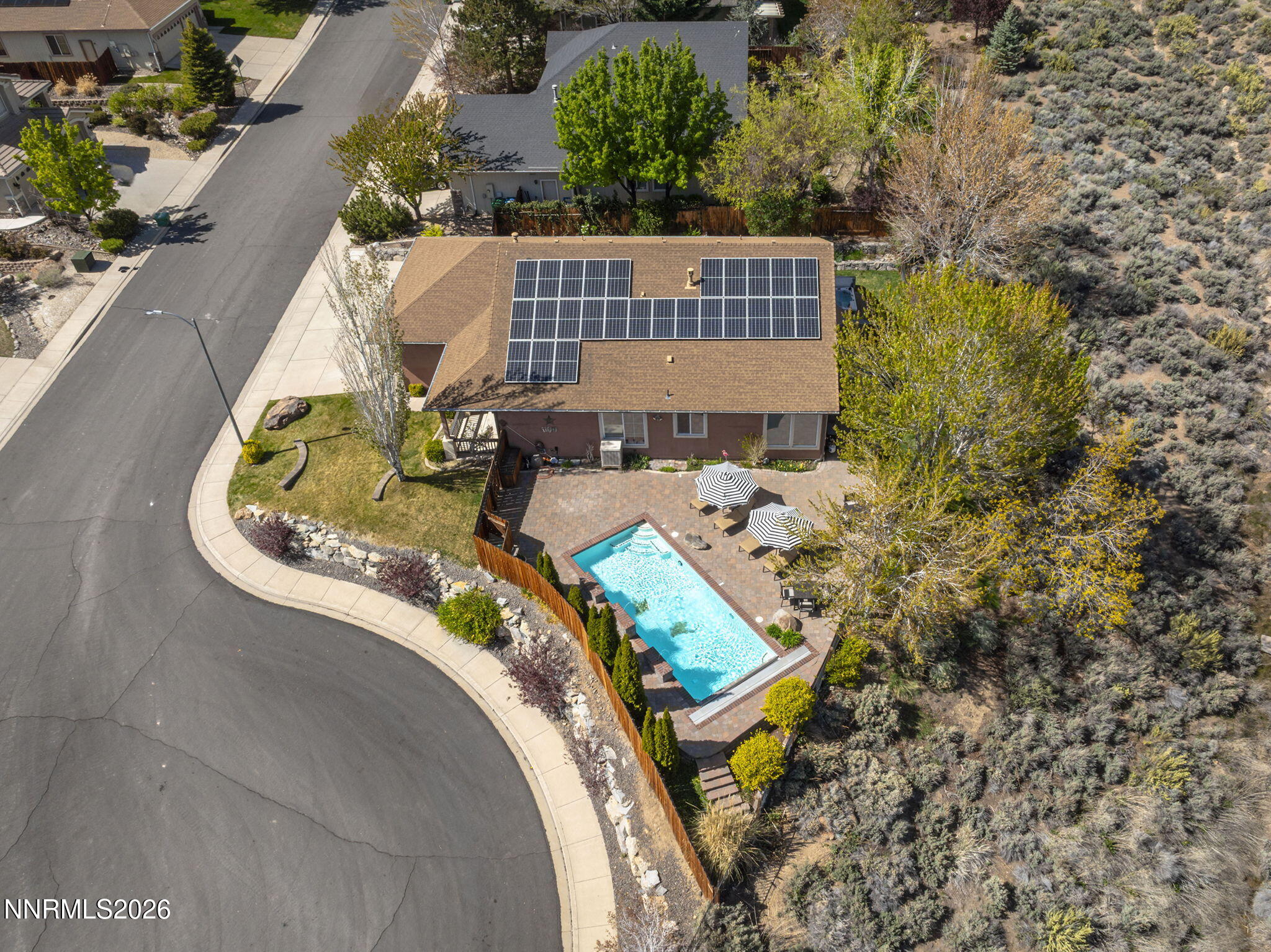 2900 Moose Ridge Drive Reno, NV 89523 - Photo 37 of 43 an aerial view of a house having yard