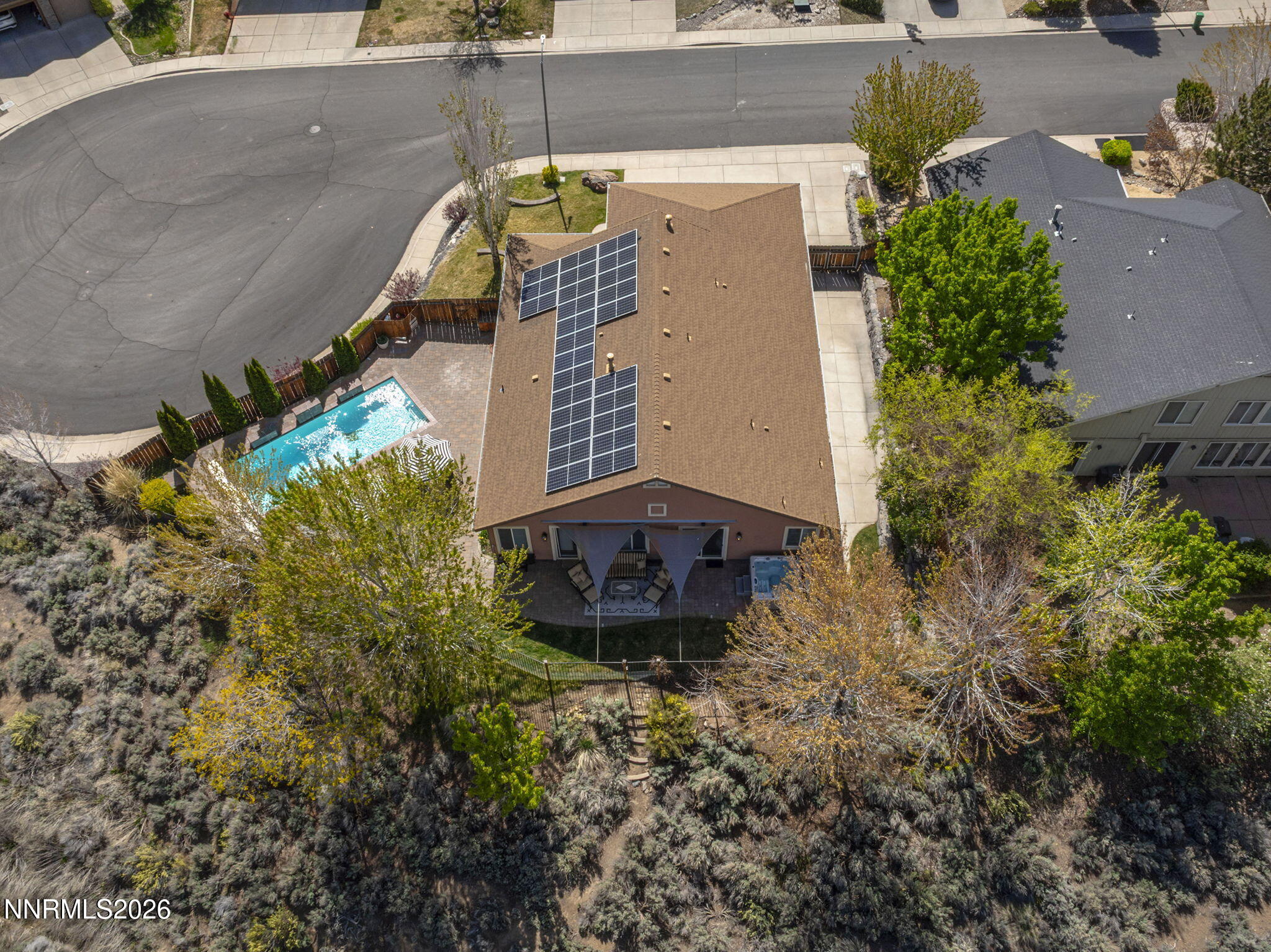 2900 Moose Ridge Drive Reno, NV 89523 - Photo 38 of 43 an aerial view of a house with a yard