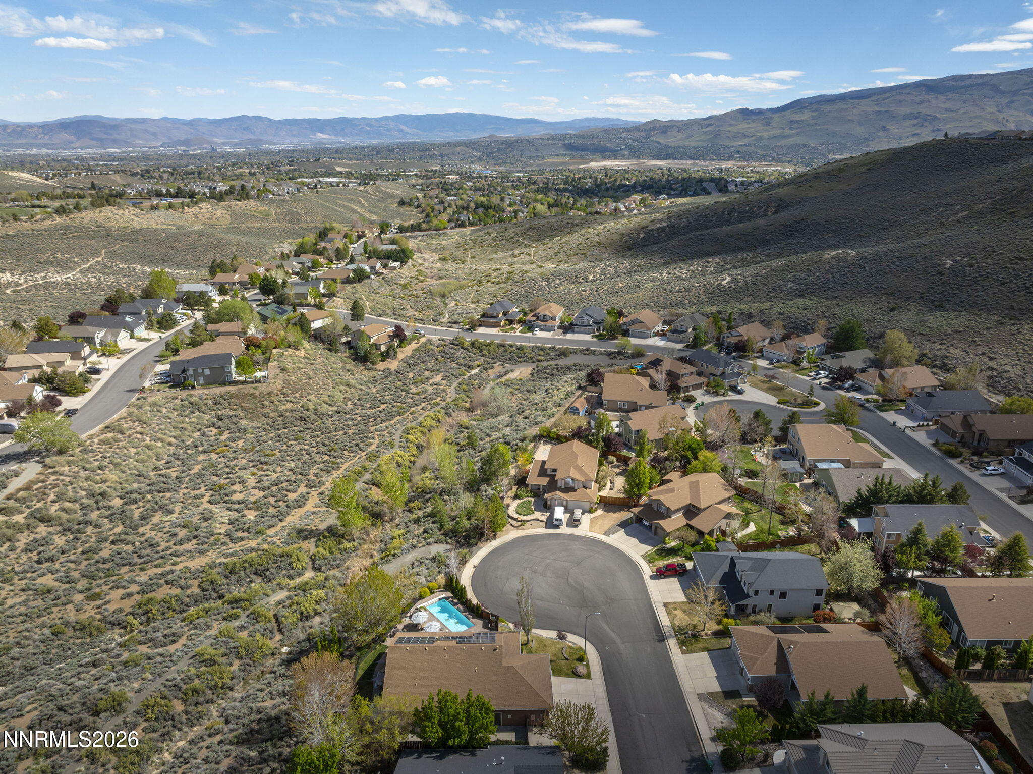 2900 Moose Ridge Drive Reno, NV 89523 - Photo 41 of 43 an aerial view of residential house with outdoor space and river