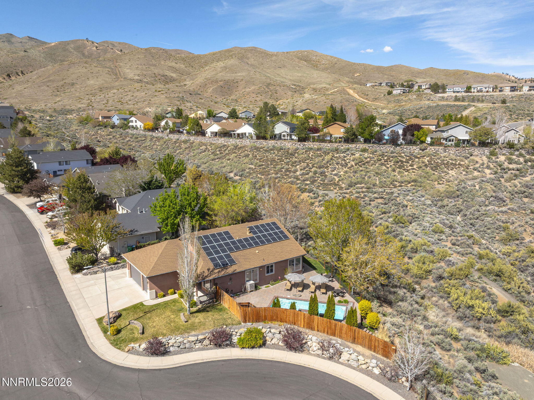 2900 Moose Ridge Drive Reno, NV 89523 - Photo 5 of 43 an aerial view of a house with a mountain