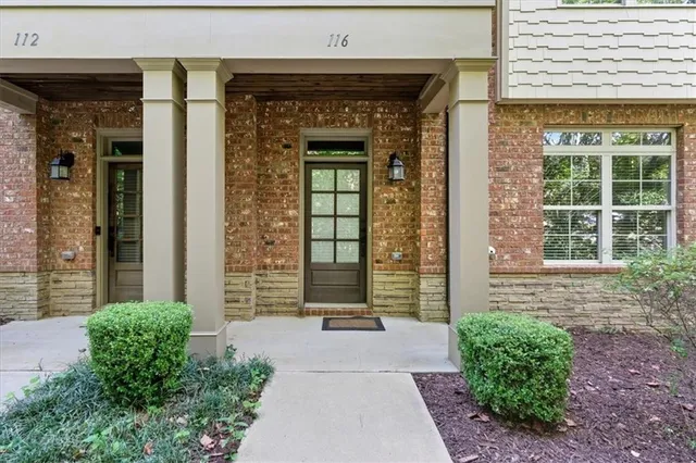 a front view of a house