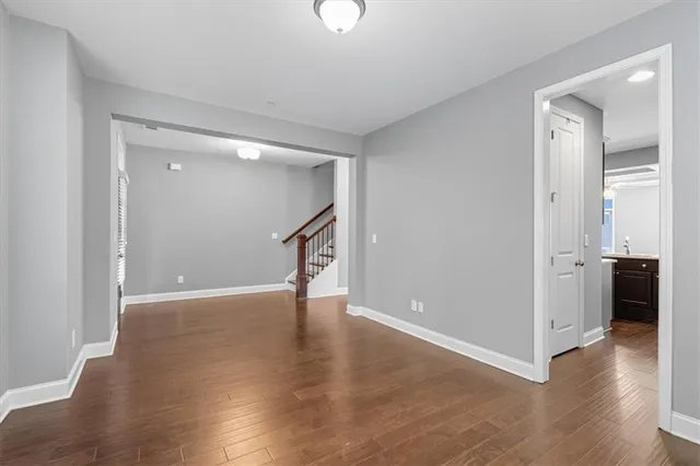 wooden floor in an empty room