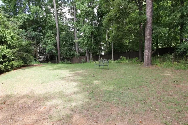 a backyard of a house