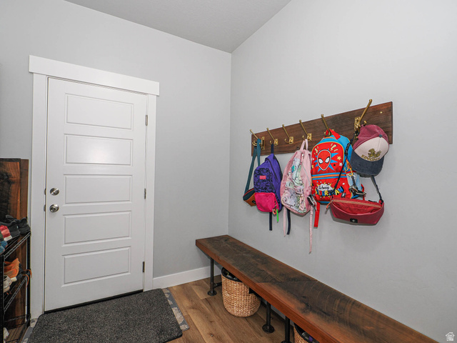 2487 Canyon Wild Road, Unit 413 Draper, UT 84020 - Photo 40 of 75 Mudroom with wood finished floors and baseboards
