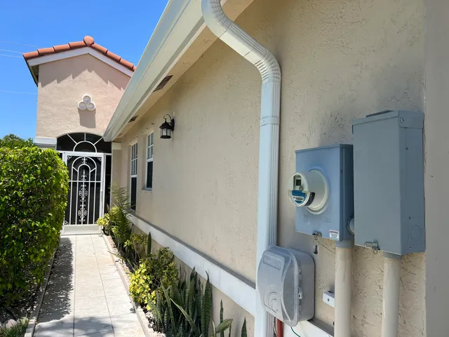 a front view of a house with entryway