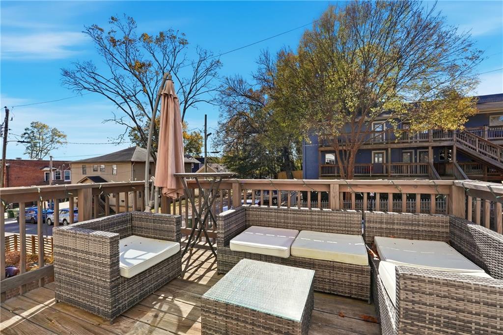 225 Crumley Street Southwest Atlanta, GA 30312 - Photo 12 of 23 a view of a chairs on the deck