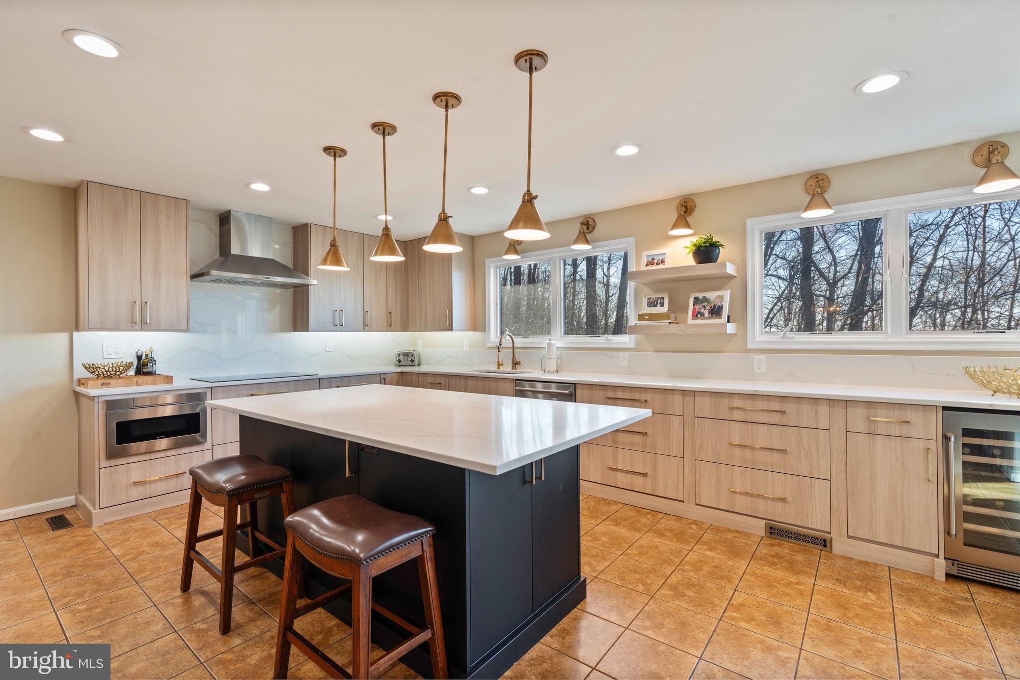 2104 Highland Ridge Drive Phoenix, MD 21131 - Photo 17 of 88 Modern kitchen with stylish lighting and views.