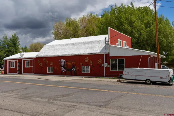 a car parked in front of a house