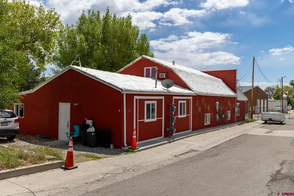 a car parked in front of a house
