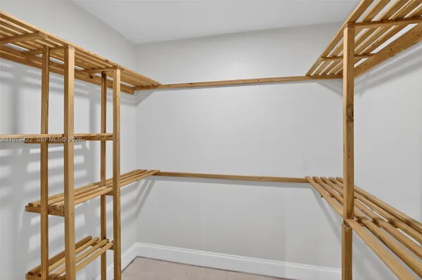 a view of walk in closet