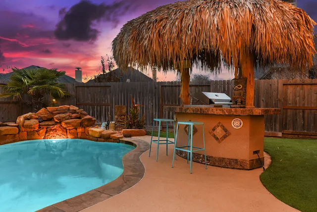 a front view of a building