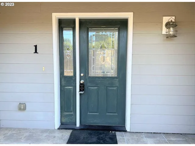 a view of front door