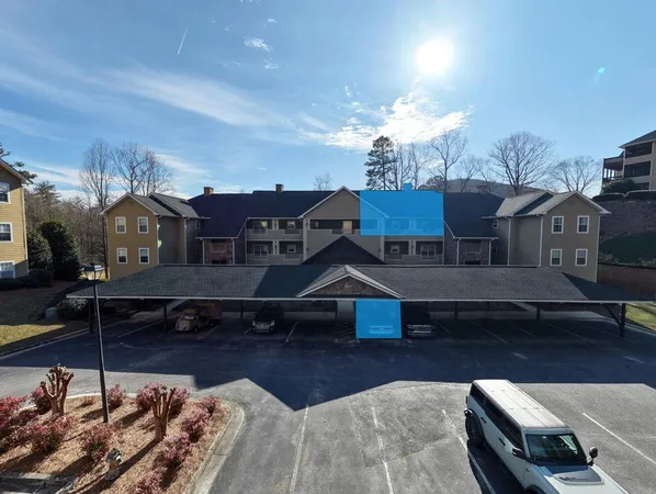 a aerial view of a house