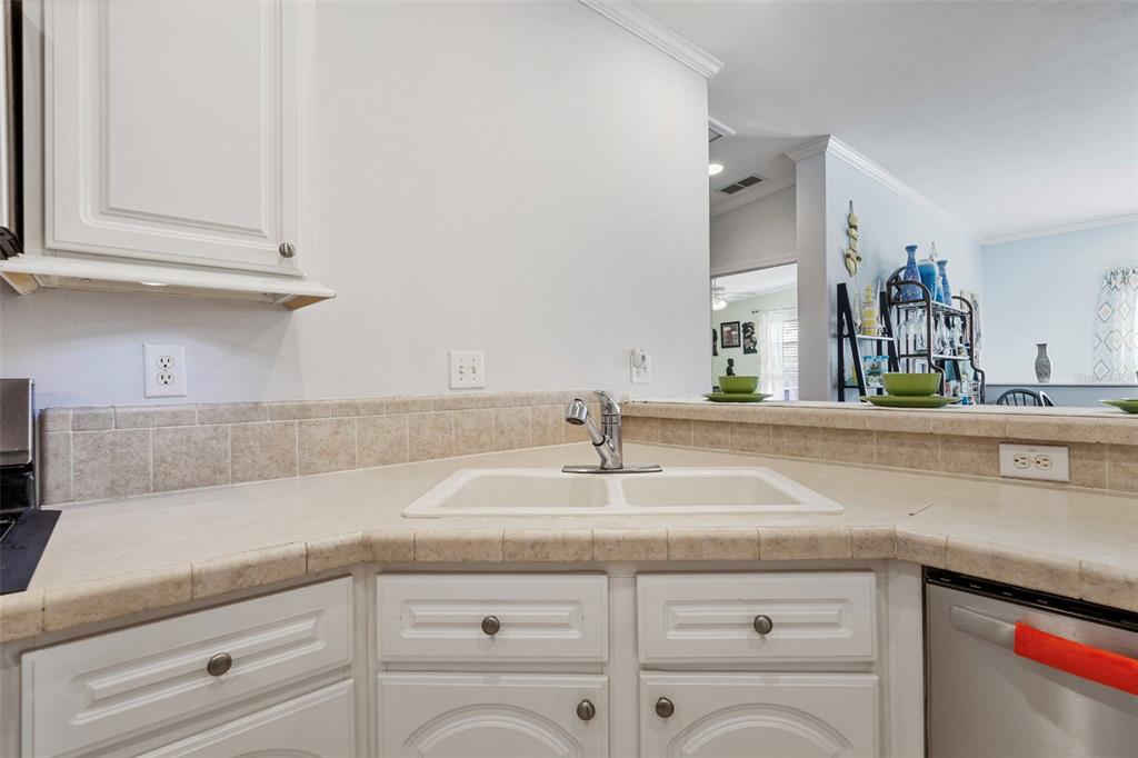 7641 Sailwinds Pass Port Richey, FL 34668 - Photo 18 of 59 a sink with white cabinets and a sink