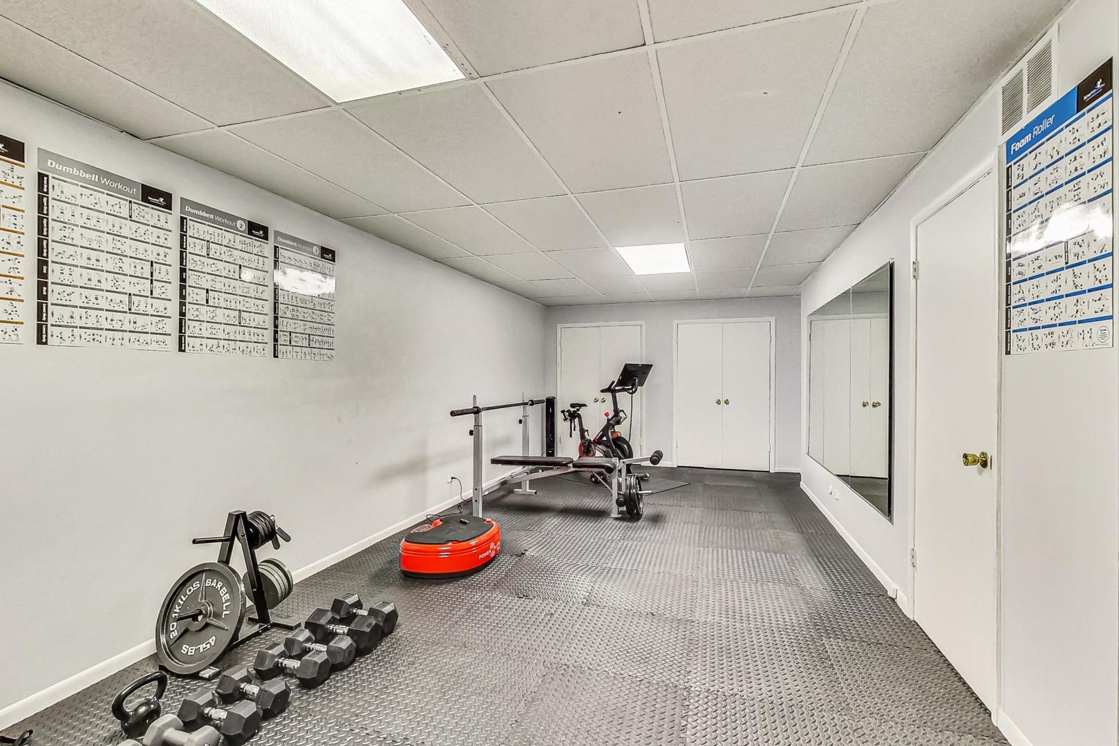 1 Knoll Ridge Road Rolling Meadows, IL 60008 - Photo 45 of 58 a view of a room with gym equipment