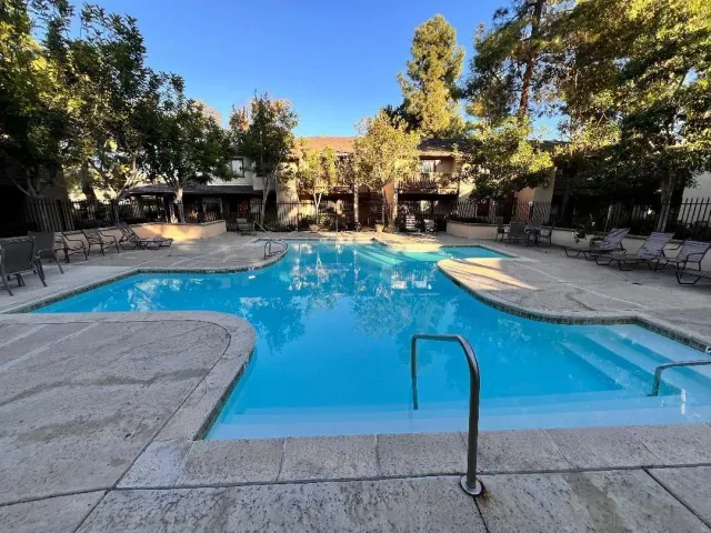 a view of outdoor space with garden