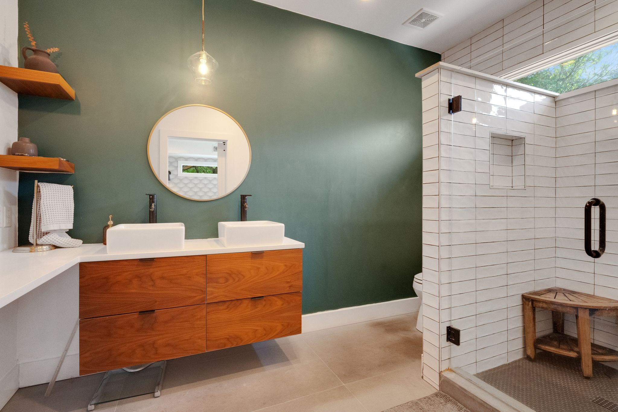 2502 Side Cove Austin, TX 78704 - Photo 6 of 30 a bathroom with a sink mirror vanity and toilet