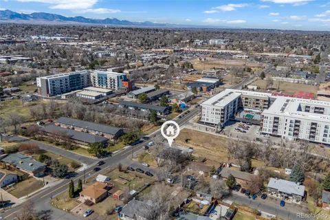 an aerial view of a city