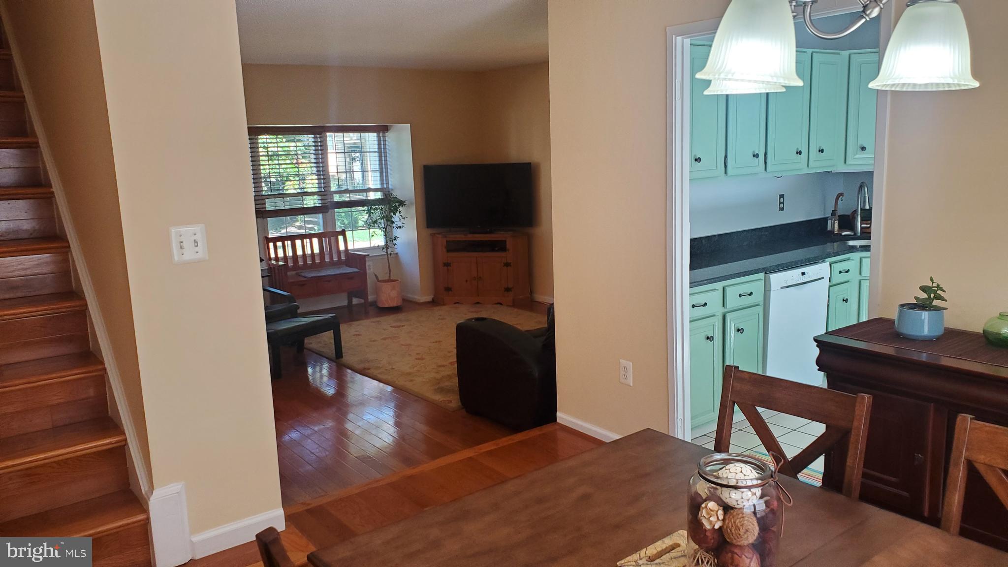 Open living with drop down living room