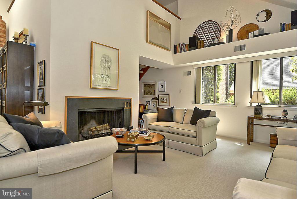 11304 Harborside Cluster Reston, VA 20191 - Photo 7 of 28 LIVINGROOM WITH FIREPLACE