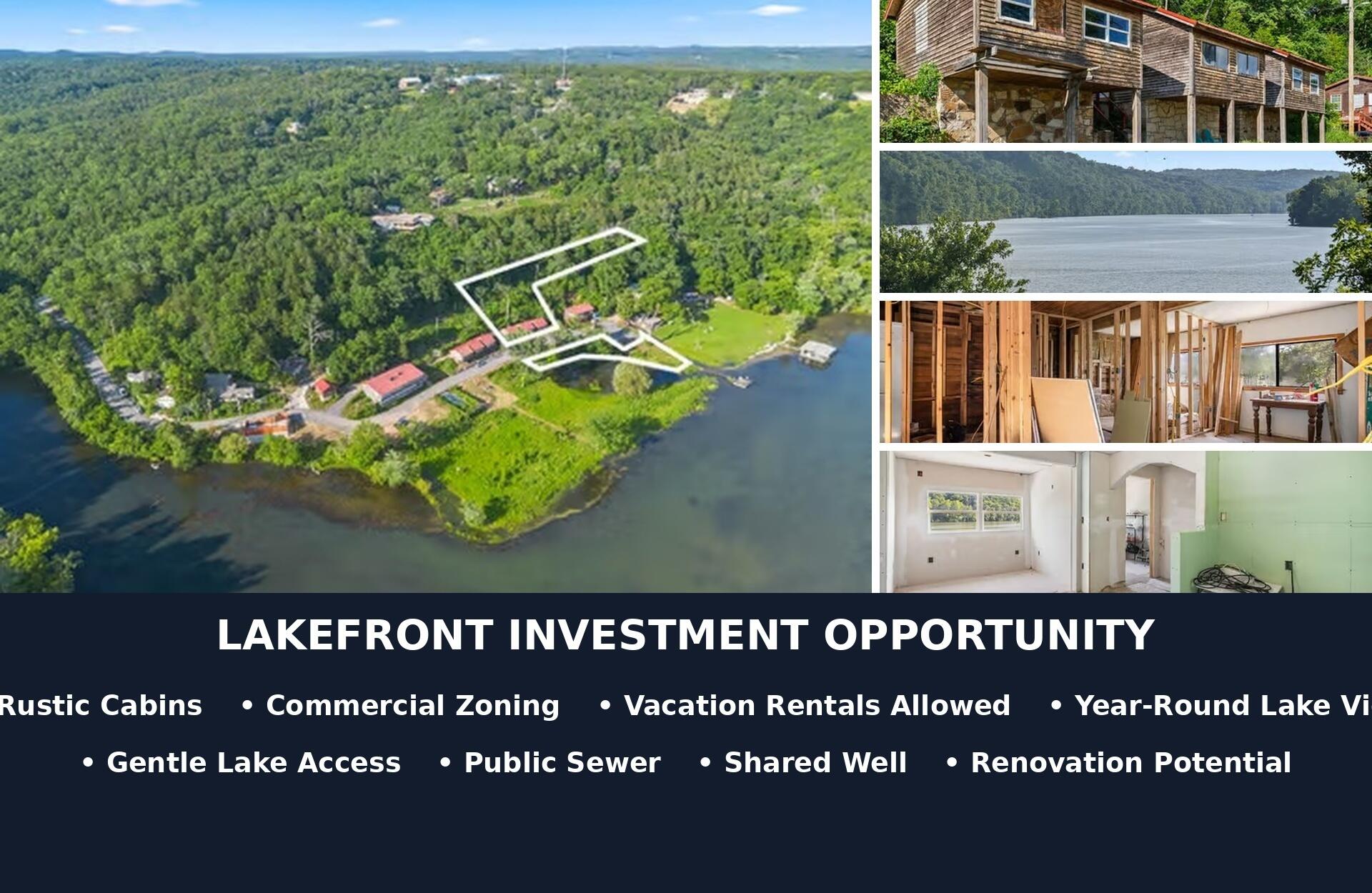 261 Cedar Point Road, Unit CABINS 4 5 6 Forsyth, MO 65653 - Photo 1 of 24 Lake_Taneycomo_MLS_Collage_Final