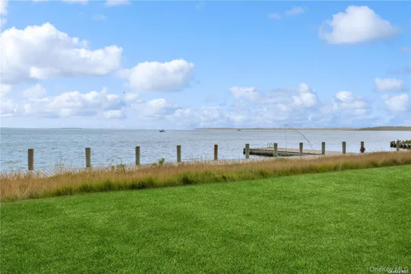 a view of a lake with outdoor space