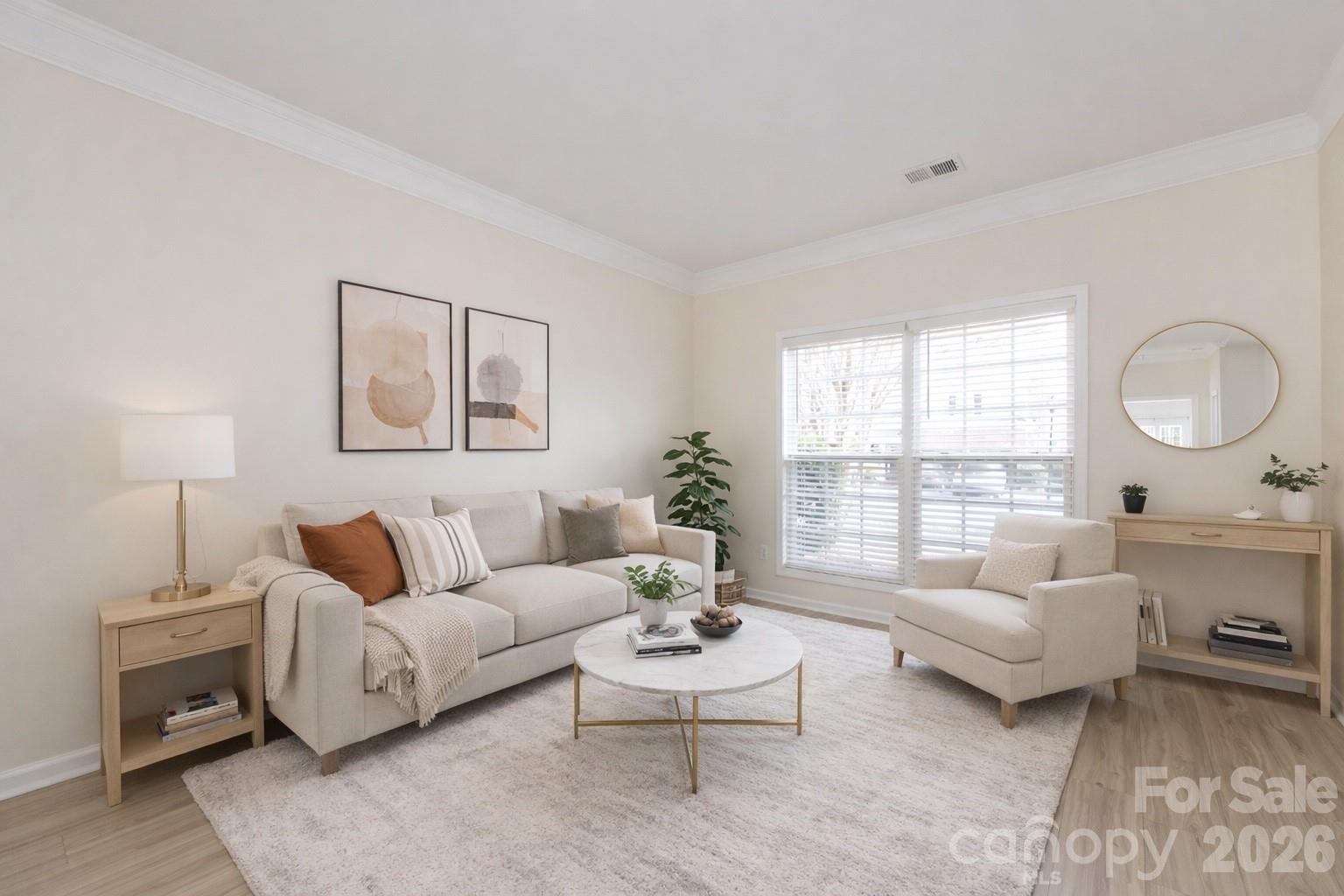 2705 Gosling Terrace Road Charlotte, NC 28262 - Photo 7 of 36 a living room with furniture and a large window