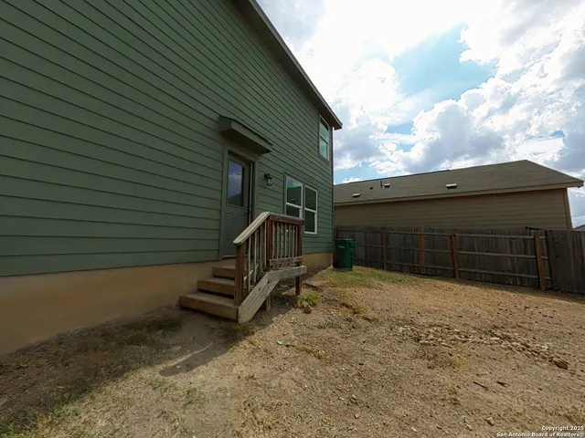 a backyard of a house