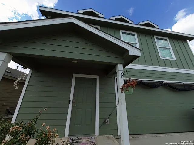 a front view of a house