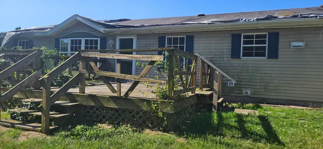 a house view with a garden space