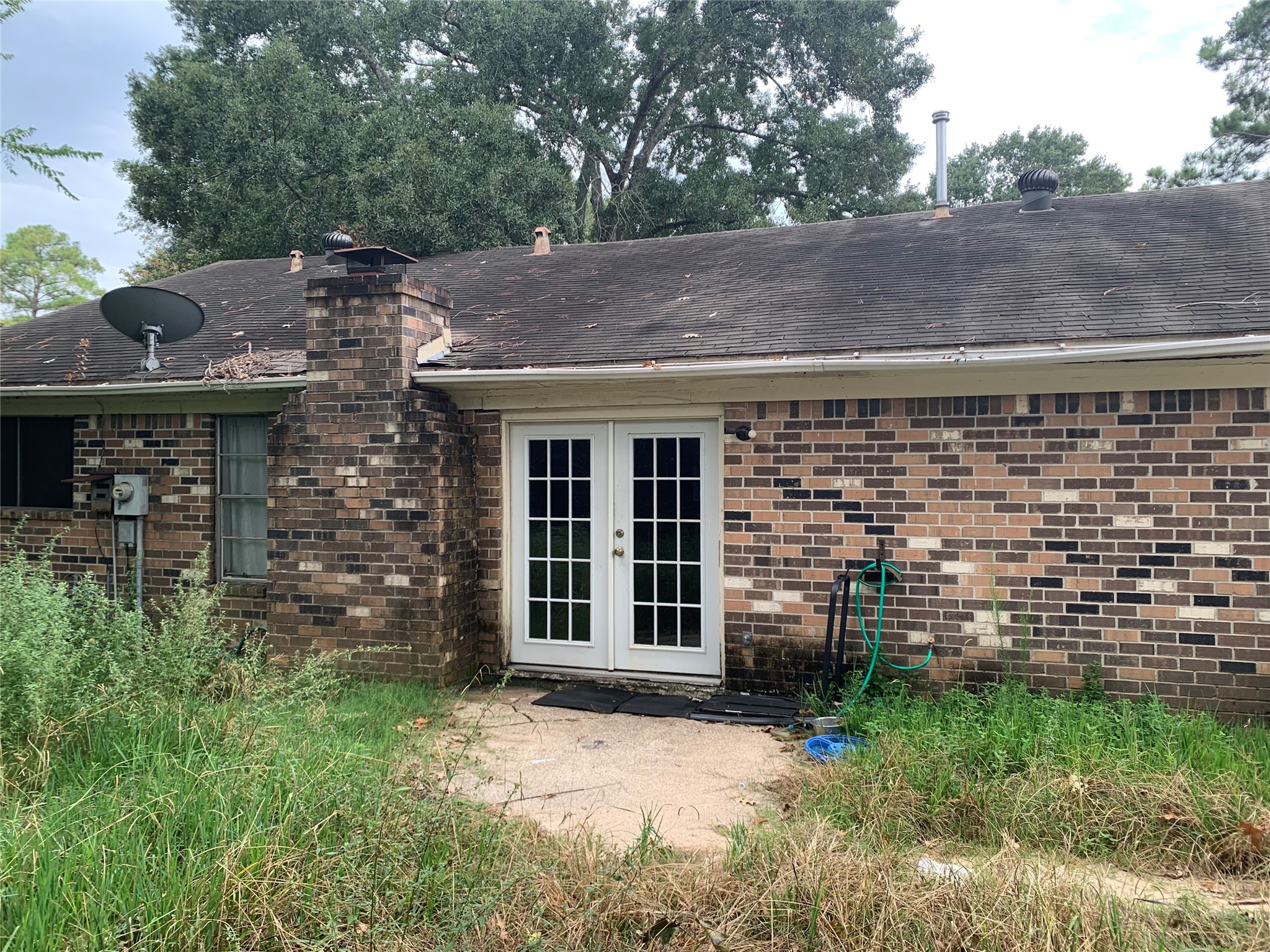 23830 English Oak Drive Spring, TX 77373 - Photo 2 of 13 Backyard with French Doors and panel.