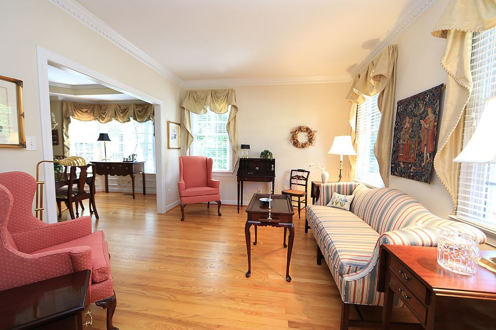 2516 Wertherson Lane Raleigh, NC 27613 - Photo 5 of 25 Formal living room or office w/ hardwood floors. Living Room