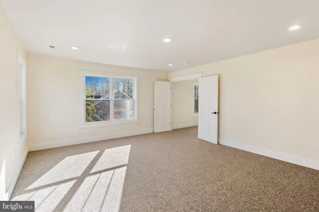 a view of a room with closet