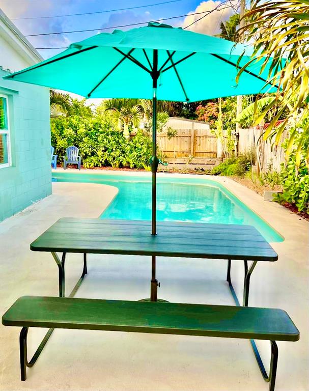 133 Northeast 1st Street Satellite Beach, FL 32937 - Photo 26 of 27 a view of a bench in a yard