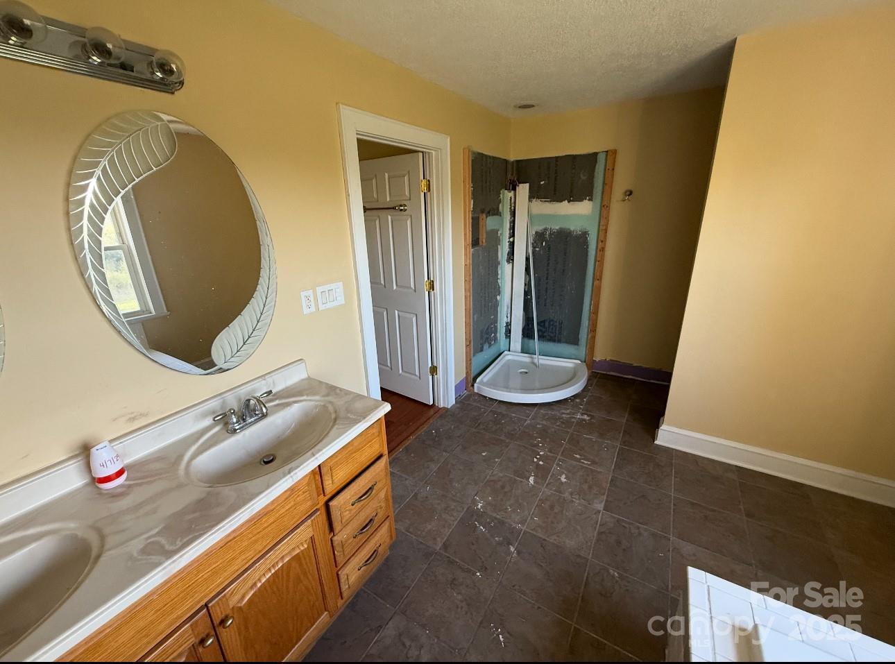 1088 Ramie Mitchell Road Hiddenite, NC 28636 - Photo 9 of 16 a bathroom with a sink and a mirror