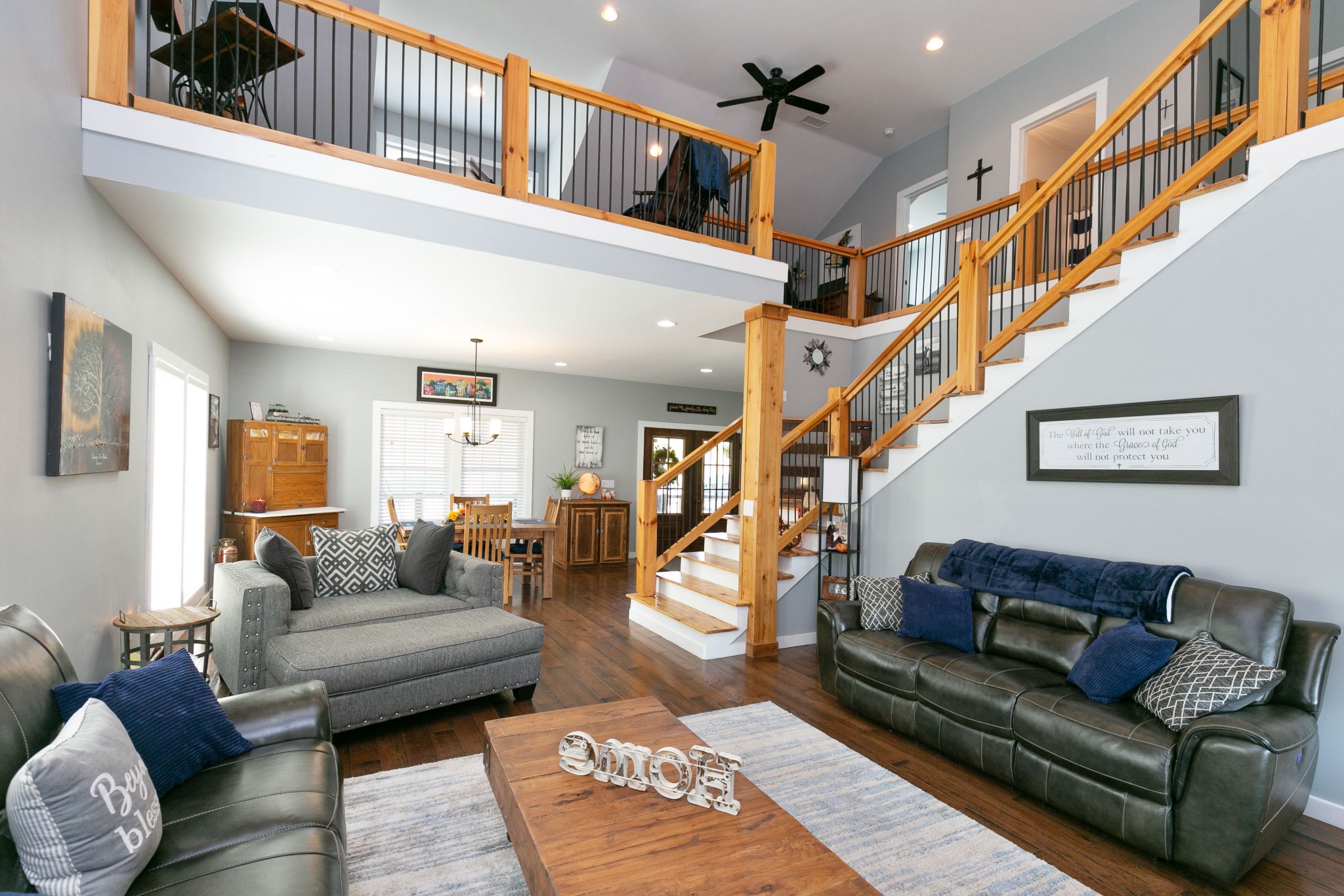 4920 Galen Road Lafayette, TN 37083 - Photo 16 of 47 a living room with furniture or stairs and a rug