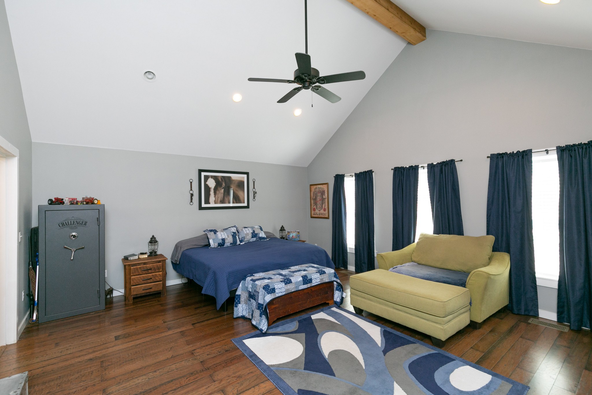 4920 Galen Road Lafayette, TN 37083 - Photo 18 of 47 a bedroom with a bed and wooden floor