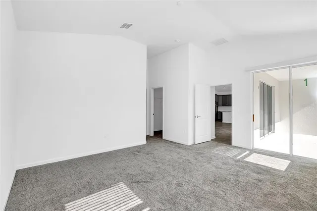 a view of an empty room