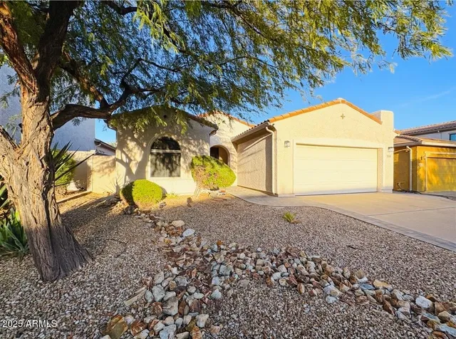 a view of a backyard space