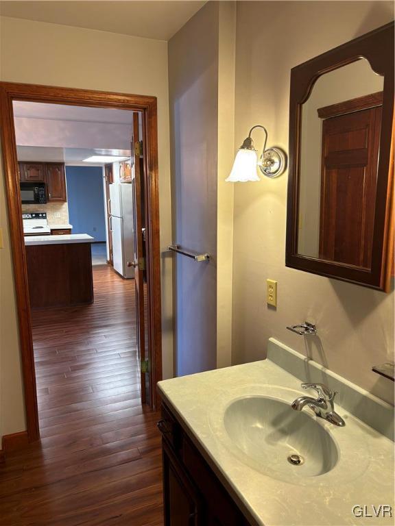 520 West Moorestown Road Nazareth, PA 18064 - Photo 21 of 46 a bathroom with a sink and a mirror