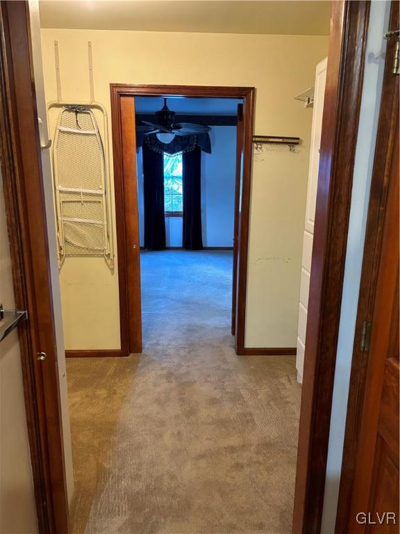 520 West Moorestown Road Nazareth, PA 18064 - Photo 26 of 46 a view of a hallway with wooden floor and closet
